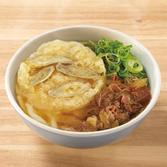 肉ごぼう天うどん