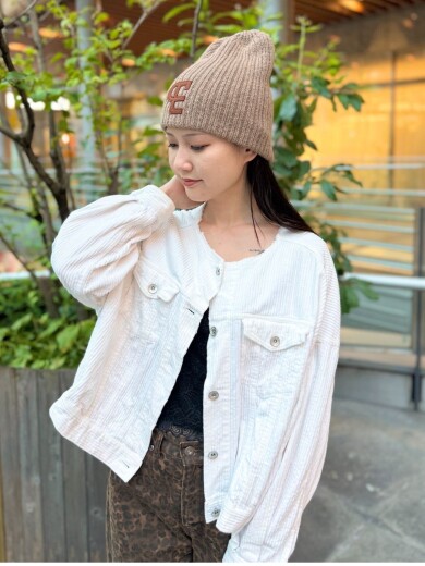 【フロントのオリジナルロゴで周りと差をつけちゃおう💣ニット帽】